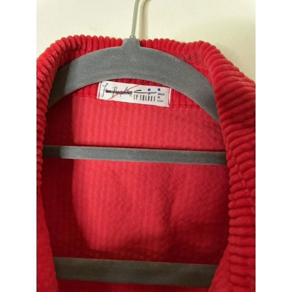Free People CP Shades Oversized Corduroy Button-down Red Shirt Sz XS NEW $188